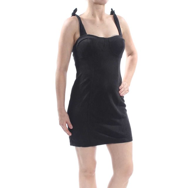 Free People Womens Cocktail Mini Dress, Black, Small