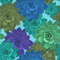 thumbnail image 1 of Ahgly Company Tapis de Zone Lavable en Machine Carré Bleu Transitionnel, 4 Pieds Carré, 1 of 7