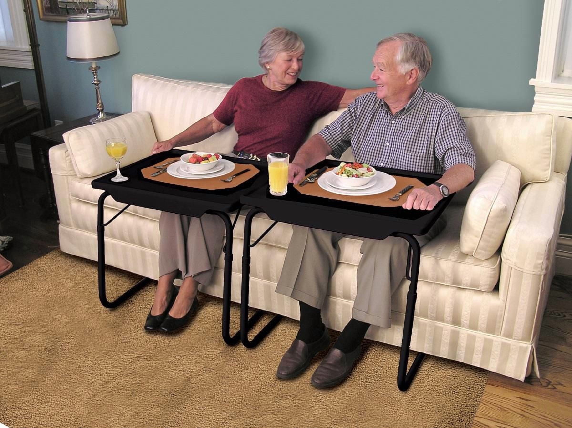 Table-Mate – La table réglable qui glisse vers vous! Noir