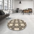 thumbnail image 4 of Ahgly Company Tapis d'Intérieur Lavable en Machine Carré Transitionnel Vanille Or, 6 Pieds Carré, 4 of 7