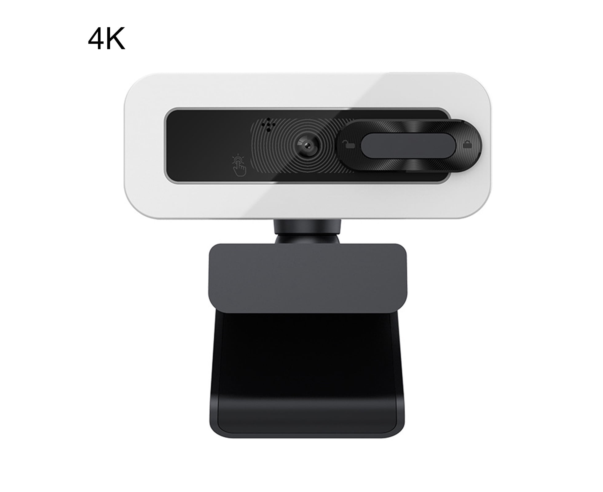 Computer Webcam Rotatable Wide Compatibility ABS 1080P/2K/4K Desktop Webcam with Microphone for Laptop - 4K