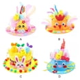 thumbnail image 2 of kurtrusly Complete Easter Hat Making Kit Eco-Friendly Non-Woven For Children Eco-friendly Easter Hats Are blue, 2 of 6