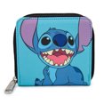 thumbnail image 1 of Disney Lilo  and  Stitch Smiling Pose Zip Around Wallet, 1 of 3