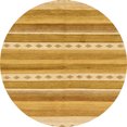 thumbnail image 1 of Ahgly Company Tapis d'Intérieur Ronds Abstraits Orange, Tapis de Zone Abstraits, 5 Pieds Rond, 1 of 6