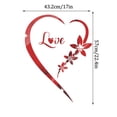 thumbnail image 3 of VogueV Heart-Shaped Acrylic Mirror Wall Sticker - Bedroom Vanity Decor E, 3 of 5
