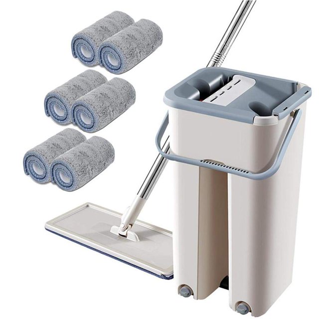 pitrice Microfibre Plat avec Tige Télescopique et Rotatif pour la Maison No.1