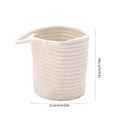 thumbnail image 3 of Dvkptbk Cotton String Storage Basket Wire Hanging Basket Kitchen Storage Basket Entrance Snack Basket Cosmetic Storage Box Hanging Cotton Rope Woven Storage Basket Home Storage Cotton Wire Basket, 3 of 7