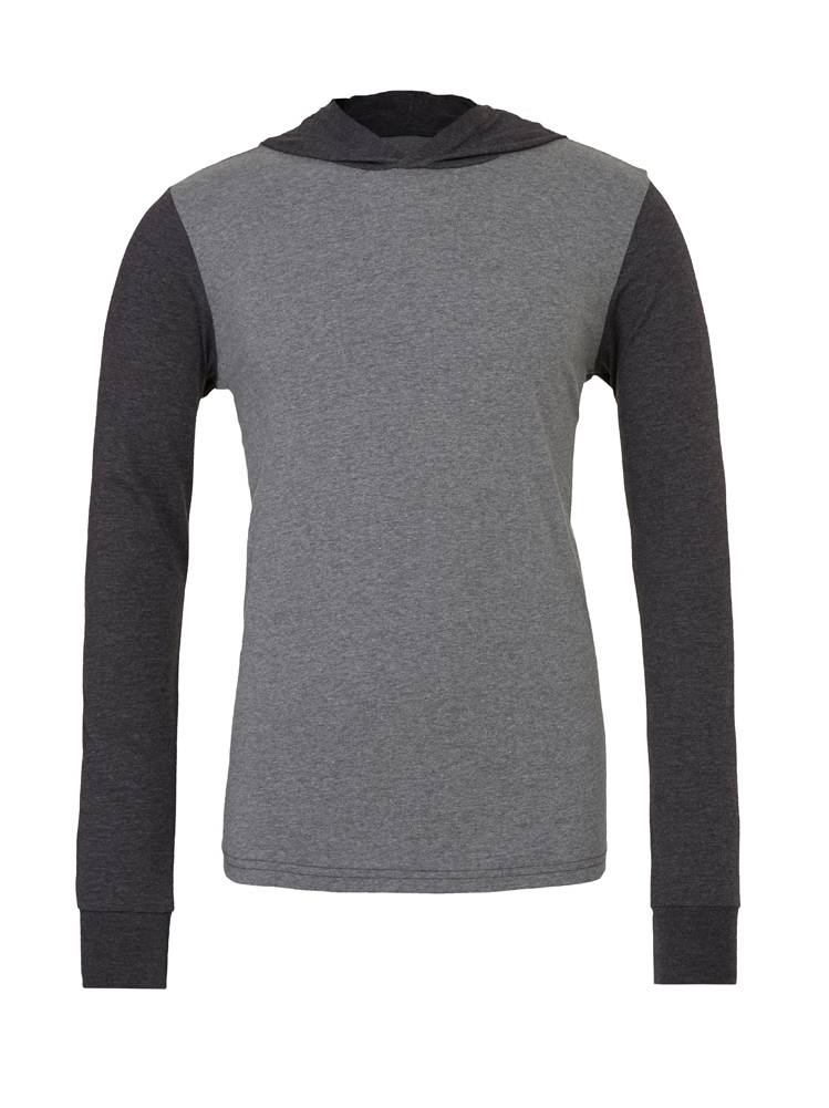 Gravity Threads Men's Long Sleeve Hoodie Shirt, Deep Heather Dark Grey XS