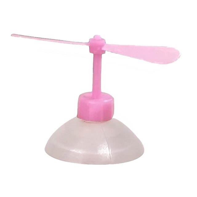 Ruiboury Electric Car Sucker ABS Plastic Motorcycle Rotational Decorative Tool Ornament pink