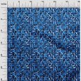 thumbnail image 3 of oneOone Silk Tabby Blue Fabric Abstract Fabric For Sewing Printed Craft Fabric By The Yard 42 Inch Wide, 3 of 4
