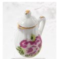 thumbnail image 2 of 2 Set Miniature Dollhouse Dinnerware Porcelain Tea Set - Colorful Floral Print & Chinese, 2 of 7