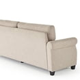 thumbnail image 4 of Zinus Josh Traditional Modern 3-Seater Upholstered Sofa Couch, Beige, 4 of 9