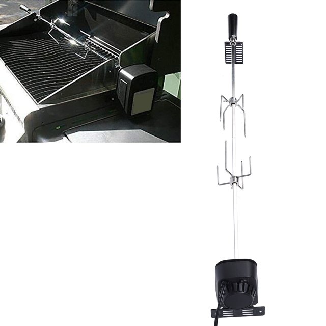 Kit de Grill Électrique, Moteur Électrique à Haute Capacité de Charge, Kit de Grill Stabilisé pour une Cuisson Uniforme, Facile à Transporter et à Utiliser, Kit de Rôtissoire Automatique