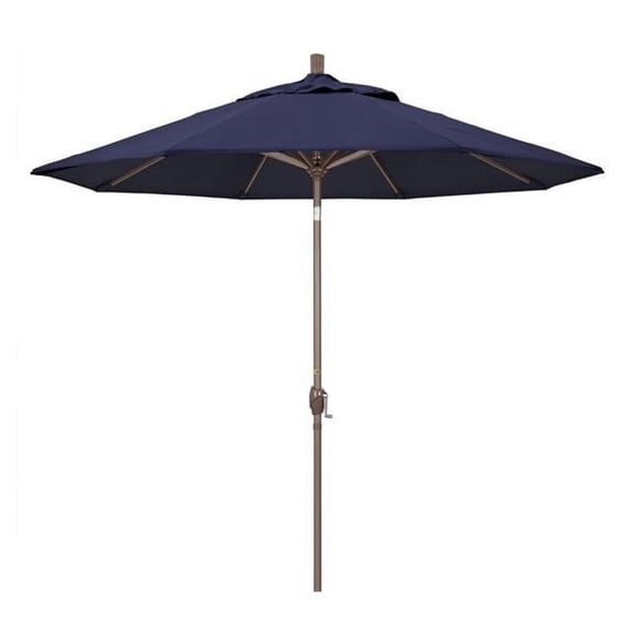 California Umbrella GSPT758170-SA39 7.5 ft. Pacific Trail Series Patio Umbrella With Matted White Aluminum Pole , Navy