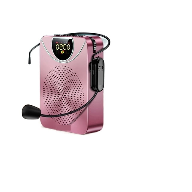 Wireless Clock Megaphone Voice Amplifier Teacher Guide Microphone Speaker 5W Support TF Card U Disk Connection ,Clear Sound Quality
