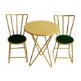 thumbnail image 1 of 1/6 Dollhouse Metal Garden Table and Chairs Set Accessory Gift Kids Golden, 1 of 8