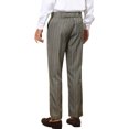 thumbnail image 3 of INSPIRE CHIC Striped Dress Pants for Men's Contrast Color Business Trousers Dark Brown 34, 3 of 5