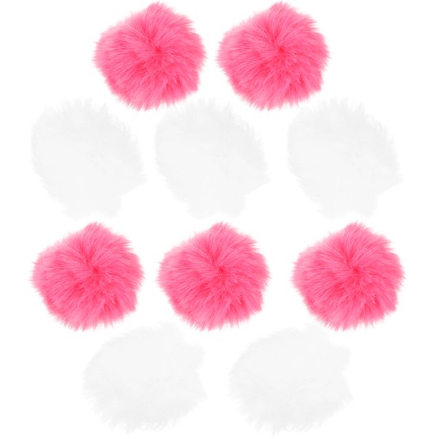 DEEPCRAFF 20Pcs Artificial Fluffy Balls for Multipurpose DIY Clothes and Hat Decoration
