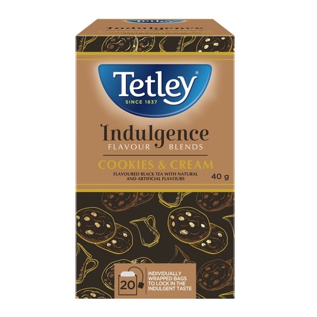 Tetley Indulgence Cookie and Cream Tea