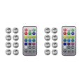 thumbnail image 2 of stanreset 1/2/3/5 Wireless LED Car Interior Ambient Light Remote Control Auto with Battery Luminous Lamp for Vase Aquarium Party Decoration 8 lights 2PCS, 2 of 6