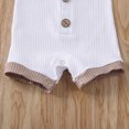 thumbnail image 3 of SUNSIOM Baby Boys Girls Summer Outfit Short Sleeve Knitted Button Up Romper, 3 of 5