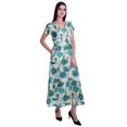 thumbnail image 4 of Moomaya Robe Longue Maxi pour Femmes à Manches Courtes, Robe Formelle/décontractée avec Poches P-TTG, 4 of 6