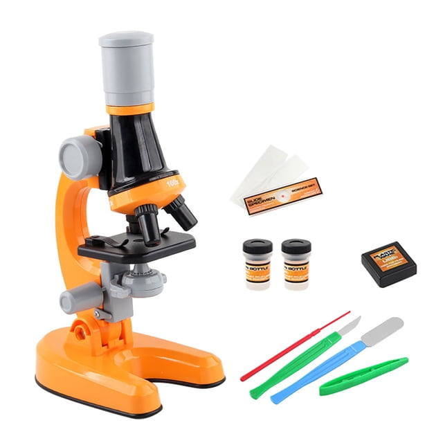 Early Childhood Education Biological Science HD 100X 400X 1200X Microscope Toy Primary School Childrens Experimental Equipment