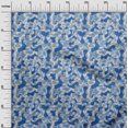 thumbnail image 3 of oneOone Velvet Medium Blue Fabric Abstract Craft Projects Decor Fabric Printed By The Yard 58 Inch Wide, 3 of 4