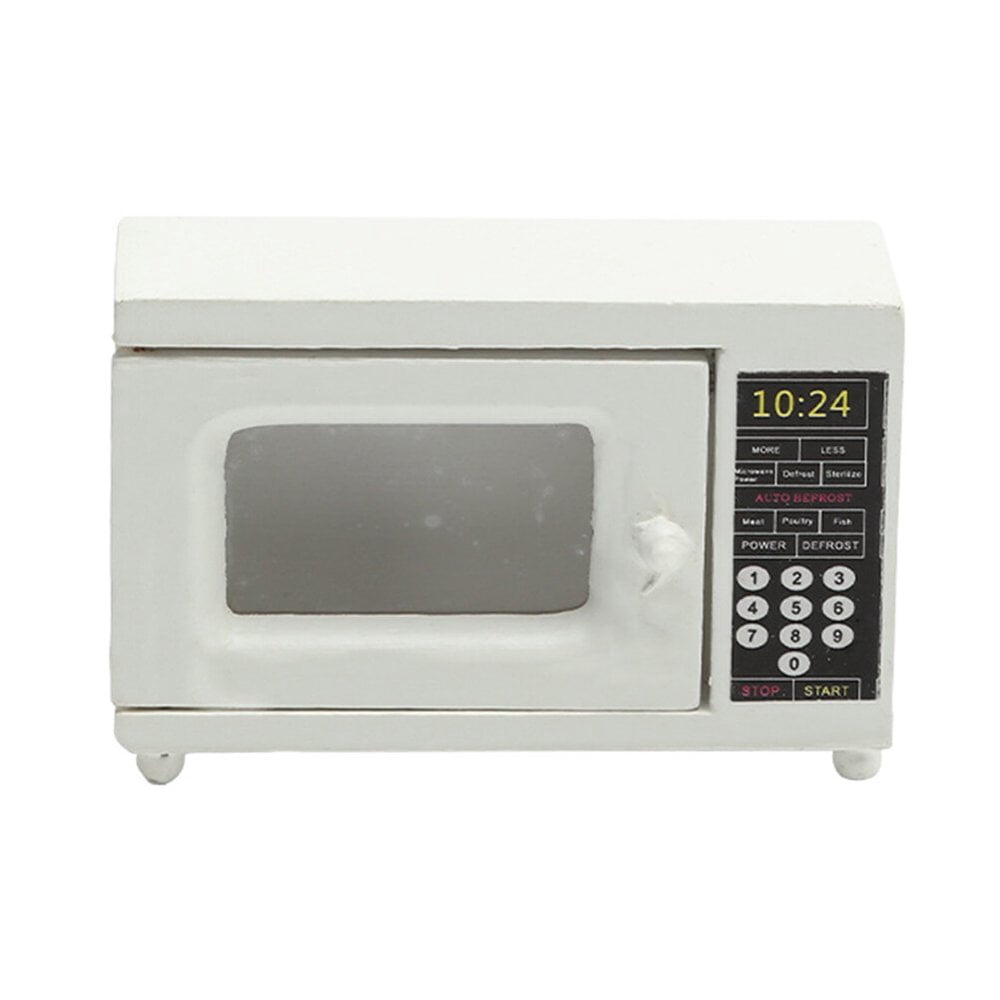 AMERTEER Mini House Microwave Oven Vintage Cooking Accessory Ornament