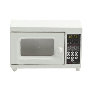 Estbridge Mini House Microwave Oven Vintage Cooking Accessory Ornament