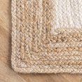 thumbnail image 4 of Indian Handmade Braided Inner White Natural Jute Area Rug, Home Décor Rug, Jute Rug for Bedroom, Dining Room, living room, Doormat Rug Size - 2' x 4' (60 cm x 120 cm), 4 of 5