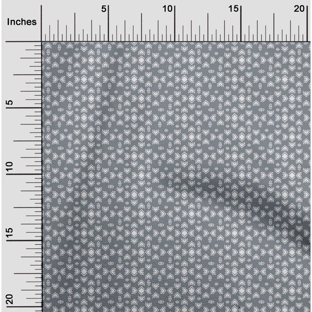 oneOone Cotton Flex Fabric Arrow & Diamond Geometric Print Sewing Fabric BTY 40 Inch Wide