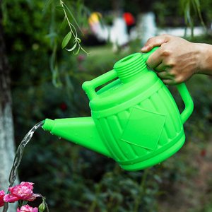 Abreuvement de la tête de douche 1.1 Ou 1.76 Gallon Long Spout Watering Can Patterns Indoor Watering can avec poignée confortable Can d'arrosage pour jardin vert, une taille, vert