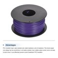 thumbnail image 3 of Uxcell 24AWG Stranded Wire Hookup 30M/100ft Purple, Electrical Wire UL1007 Spool, 3 of 6