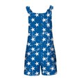 thumbnail image 5 of Penkiiy Combinaison d'Été pour Femmes, Salopette Courte Décontractée Sans Manches, Jambes Larges, Mode avec Poches, Multicolore, 5 of 5