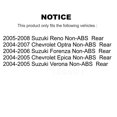 thumbnail image 2 of Kugel Rear Wheel Bearing Hub Assembly 70-512317 for Car Chevrolet Optra Epica Suzuki Verona Forenza Reno Non-ABS, 2 of 11