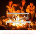 thumbnail image 4 of Portable Compact Camping Grill Stainless Steel Folding BBQ Tube Outdoor Backpackers, 4 of 13