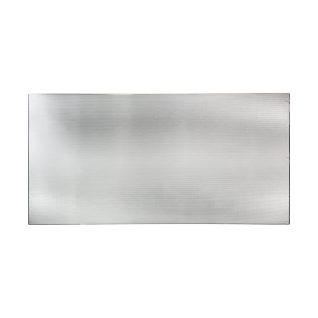 FASÄDE Easy Installation Rib Brushed Aluminum Wall Panel (4' x 8' Panel)