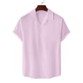 thumbnail image 5 of Men's Casual Linen Shirt - Cuban Collar, Button Down, Breathable Material, Perfect for Summer & Vacation, 5 of 5