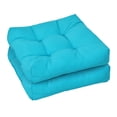 thumbnail image 1 of Costway 2 Pcs Coussins d'Assise pour Chaise de Patio 21 Pouces x 21 Pouces Intérieur/extérieur Turquoise, 1 of 10