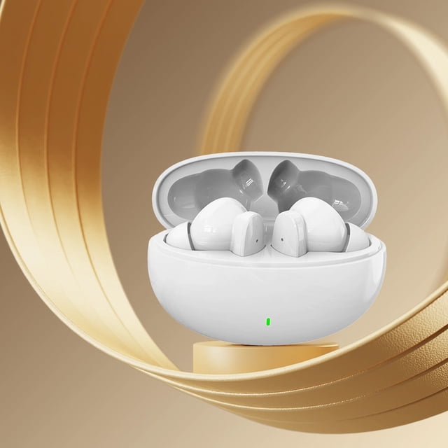 Wzzjkit Wireless Bluetooth Earbuds 8H Playtimes 24H Total Bluetooth 5.3 Gaming Headset with Copper Ring Speaker Intelligent Touch Control In Ear Stereo Sounds