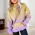 thumbnail image 4 of MIASHUI Girls Sweatshirt Tops Gradient Long Sleeve Oversized Hoodies Pullover,Light Purple,4-5 Years, 4 of 7