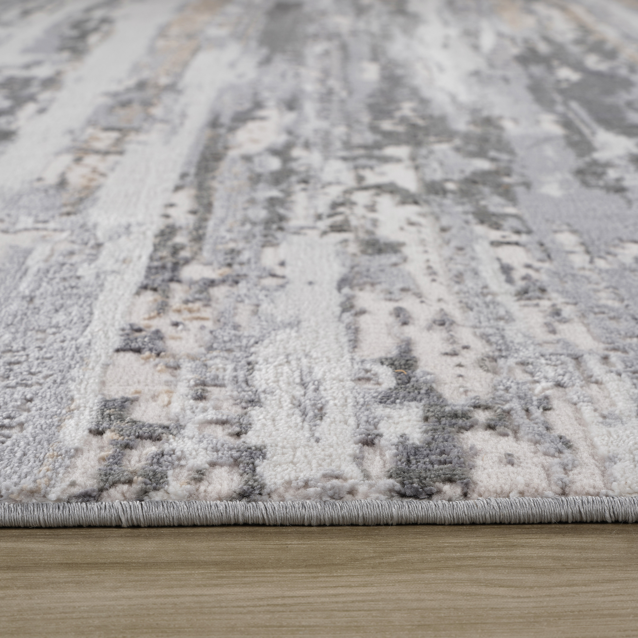 Tapis d'interieur Rug Branch Atlas Lines, beige gris, abstrait - Salon, chambre, salle a manger et cuisine
