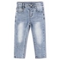 thumbnail image 1 of KIDSCOOL SPACE Pantalon en Denim Déchiré à Anneau en D pour Bébé Fille Garçon Petit Enfant, 3-4 Ans, 1 of 6