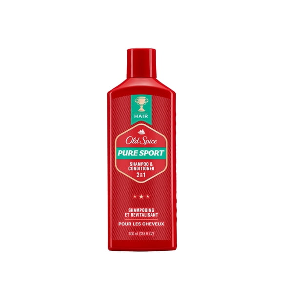 Old Spice Pure Sport 2 en 1 Shampoing et Revitalisant pour Hommes