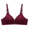 thumbnail image 2 of 2025 Womeny Lace Back Women Bras Wireless Button Shaping Cup Adjustable Bras for Women Pack Shoulder Strap Large Size Support Bras for Women Underwire, 2 of 8