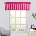 thumbnail image 4 of Aodebiao Blackout Window Valance, 18 Inches Long Kitchen Window Curtains Over Sink Rod Pocket Pattern Valance for Bathroom Bedroom Living Room, 4 of 6