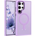 thumbnail image 1 of [PST] Samsung Galaxy S25 Ultra Case, Matte Rubber Hybrid Back Cover with Magnetic MagSafe Compatible, 1 of 5