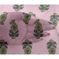 thumbnail image 4 of oneOone Viscose Chiffon Fabric Leaves & Paisley Block Decor Fabric Printed BTY 42 Inch Wide, 4 of 4