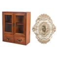 thumbnail image 1 of DOLITY Wooden Storage Cabinet Organization Tabletop Cabinet for Home Office Kitchen Double Door, 1 of 9